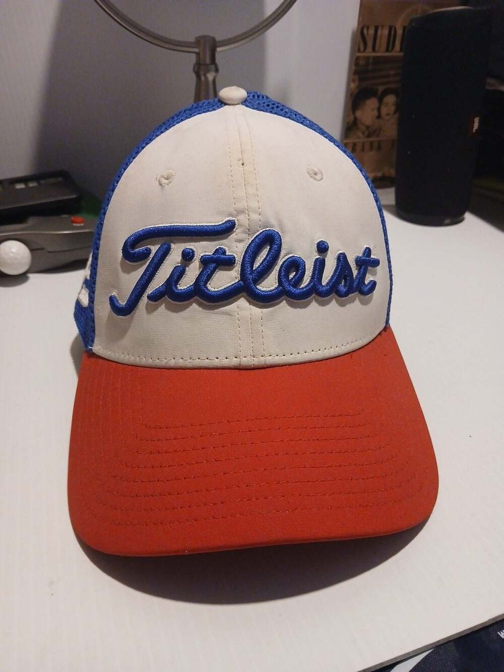 Titleist Pro V1 Tour Performance Snapback Hat Red White Blue